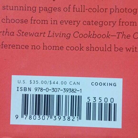 The Martha Stewart Living Cookbook - The Original Classics Red Hardcover - Picture 6 of 11
